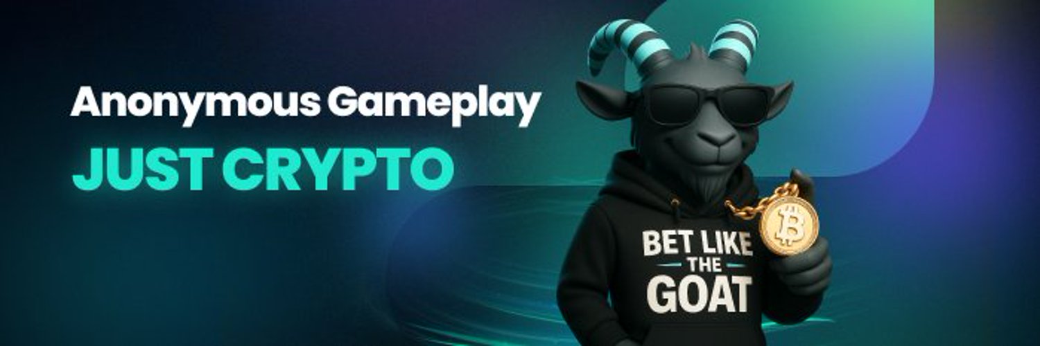 BETGOAT anonymous gameplay just crypto banner